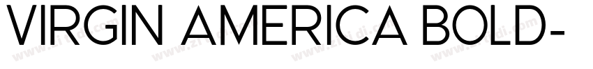 Virgin America Bold字体转换